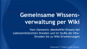 Vorschaubild für Datei:Wiki Schulung + Session mit Semantic Mediawiki-Cover.png